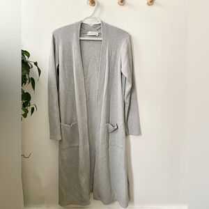 Retrod waffle knit long cardigan